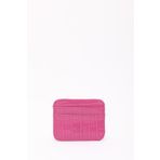SHAKA Fuşya Shk181 Kroko Suni Deri, 4 Kartlık ve Para Bölmeli, Unisex Kartlık