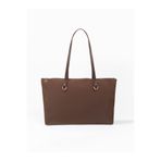 SHAKA Kahve Rengi SHK272 Fermuarlı,Astarlı,Shopper El,Kol ve Omuz Çanta