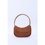 SHAKA Taba Shk229 Suni Deri, Fermuarlı Tek Bölmeli, Baget Model El, Kol Ve Omuz Çantası,Taba