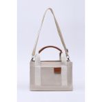 SHAKA Vizon SHK138 2 Bölmeli Kanvas Kumaş Ayarlanabilir Askılı Fermuarlı El, Kol ve Omuz Çantası U:17 G:24 E:10 cm