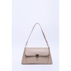 SHAKA Vizon SHK153 Suni Deri Kilit Detaylı Standart Askılı Tek Bölmeli El, Kol ve Omuz Çantası U:15 E:29 G:9 cm