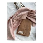 shalby Bambu Crash Şal 2'li Set Pudra - Bronz karışık6 190 x 80