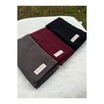 shalby Tesettür Düz Pamuk Crash Şal 3 lü Set (Antrasit-Bordo-Siyah) Çok Renkli2 85 x 185