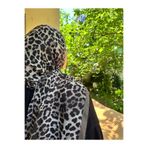 shalby Tesettür Kadın Leopar Desenli Soft Pamuk Şal Haki Haki 70 x 185