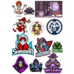 Shaman Büyücü Sticker Set-1 14 Parça Telefon, Tablet, Defter, Laptop Sticker