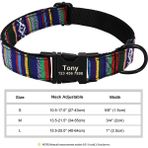 Shanhua Shop 032-SIYAH Tarzı S Beden Naylon Pet Köpek Tasması Kişiselleştirilmiş Özel Tabela Kımlık Etiketi Aksesuarları Köpek Tasmaları Kazınmış Küçük Orta Büyük Evcil Hayvanlar Köpek Tasmaları (Yurt Dışından) - Beyaz
