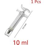 Shanhua Shop 10 ml Stil Küçük Kuş Oral Gavaj Iğne Dış Çap Uzunluğu Yaklaşık 30CM.5CM Silikon Yumuşak Tüp Papağan Besleme Şırıngası (Yurt Dışından) - 1 Adet - Beyaz