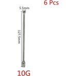 Shanhua Shop 10G Tarzı 6 Model Düz Sonda Tüpleri Papağan Güvercin Kuş Kümes Hayvanları Besleme Enjeksiyon Bağlantı Parçaları 10MLMLML Manuel Kuşlar Besleme Şırıngası (Yurt Dışından) - 1 Adet - Beyaz