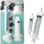 Shanhua Shop 2 Adet Stil Xs Beden Yavru Kedi Yavrusu Biberonları Yeni Doğan Küçük Hayvanlar Süt Şişeleri, Yedek Meme Seti ile Hemşirelik Için Kabarcık Süt Kasesi (Yurt Dışından) - Renkli