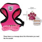 Shanhua Shop Altın Tarzı L Beden Yansıtıcı Kedi Köpek Ayarlanabilir Koşum Yelek Yürüyüş Kurşun Tasma Naylon Örgü Yavru Yavru Köpek Pet Giysileri Göğüs Kemeri Açar (Yurt Dışından) - Beyaz - Standart