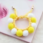 Shanhua Shop Beyaz Sarı Stil Xs BOYUN15-20CM Sevimli Peluş Top Pet Köpek Kediler Yaka Ayarlanabilir Köpek Chihuahua Yorkie Boyun Askısı Kitty Eşarp Evcil Aksesuarları Yavru Kolye (Yurt Dışından) - Standart