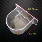 Shanhua Shop Bir Stil Kuş Kafesi Yiyecek Kutuları Yalak Papağan Besleyici Yiyecek Su Kasesi Fincan Muhabbet Kuşu Amerika Papağanı Ispinozları Kanarya Kuş Besleme Kuş Kafesi Yiyecek Kutuları (Yurt Dışından) - 1 Adet - Beyaz