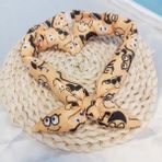 Shanhua Shop Gri Tarzı S Beden Orijinal Pet Köpek Bandana Tang Iplik Baskı Köpek Önlüğü Papyon Parti Boyun Aksesuarları Yavru Bakım Fular Shiba Inu Yaka (Yurt Dışından) - Yok - Beyaz