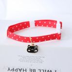 Shanhua Shop Kara Kedi Stili 30-48CM Yeni Sevimli Papatya Pet Kedi Köpek Tasması Ayarlanabilir Yaka Evcil Hayvan Emniyet Tokası Kedi Kolye Moda Aksesuarları Pet Kolye Evcil Hayvan Malzemeleri (Yurt Dışından) - Beyaz - Standart