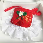 Shanhua Shop Kırmızı 2 Tarzı L Beden Kiraz Önlüğü Dantel Dekor Pet Yaka Önlük Sevimli Bandana Önlükler Köpek Yaka Kedi Eşarp Pet Kolye Kravat Papyon Köpek Düğün Aksesuarları (Yurt Dışından) - Beyaz - Standart