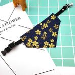 Shanhua Shop Mavi Stil S Beden Tasarım Köpek Tasması Atkısı Japon Ayarlanabilir Küçük Köpek Tasmaları Köpek Sevimli Pet Salya Havlu Açık Kedi Yaka Baskılı Eşarp (Yurt Dışından) - Beyaz