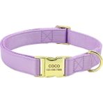 Shanhua Shop Mor Tarzı 24-39CM Kişiselleştirilmiş Köpek Kimlik Tasması Sevimli Ilmek Pet Kolye Köpek Tokası Tasmaları Papyon ile Çiçek Aksesuarları Küçük Büyük Köpekler Için (Yurt Dışından) - Beyaz