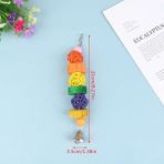 Shanhua Shop mt Stili Kuş Asılı Salıncak Oyuncaklar Ahşap Papağan Muhabbet Kuşu Tünemiş Ispinoz Evcil Hayvan Aksesuarları Asılı Çiğnemek Oyuncaklar Kuşlar Için Salıncak Köprü Oyuncaklar (Yurt Dışından)