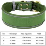 Shanhua Shop No.3 Tarzı M Boyutu Yansıtıcı Büyük Köpek Tasması Dayanıklı Kamuflaj Tazı Yaka Geniş Bling Taklidi Evcil Hayvan Köpek Tasması Küçük Orta Büyük Köpek Için (Yurt Dışından) - Beyaz