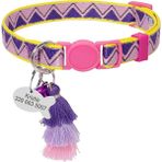 Shanhua Shop Pembe Mor Tarzı 20 Ila 30 cm Kişiselleştirilmiş Kedi Yaka Hızlı Bırakma Kediler Çan ile Emniyet Yaka Kolye Balık Kimlik Etiketi Etiket Ücretsiz Gravür Bohem Tarzı (Yurt Dışından) - Beyaz - Standart