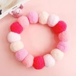 Shanhua Shop Pembe Tarzı L Beden Peluş Top Köpek Yaka Kedi Kolye Tatlı Pet Eşarp Sevimli Kitty Aksesuarları Pembe Köpek Boyun Askısı Ponponlu Yorkie Chihuahua Pug (Yurt Dışından) - Beyaz - Standart