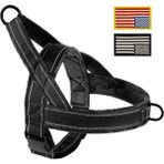 Shanhua Shop Siyah-1 Tarzı L Boyutu Hiçbir Çekme Köpek Koşum Askeri Taktik Köpek Tasması Yelek Yansıtıcı Pet Eğitim Tasması Küçük Orta Büyük Köpekler Için Dayanıklı (Yurt Dışından)