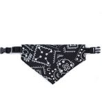 Shanhua Shop Siyah Stil L Boyutu Pet Önlükler Ayarlanabilir Köpekler Tükürük Havlu Köpek Yavrusu Kedi Boyun Eşarp Bandana Yumuşak Yaka Üçgen Baskılı Önlük Atkısı Evcil Hayvan Ürünleri (Yurt Dışından) - Beyaz
