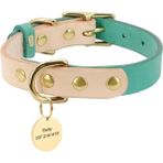 Shanhua Shop Yeşil Stil S Beden Kişiselleştirilmiş Hakiki Deri Köpek Tasması Isim Plakası ile Özel Chihuahua Yaka Küçük Orta Köpekler Için Anti-Kayıp Kedi Ayarlanabilir (Yurt Dışından)