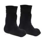 Shanrya 3mm Neopren dalış çorapları Cilt Dostu Soğuğa Dayanıklı Su Geçirmez Bandaj Kapatma Sörf Çorabı Erkekler Için Yüzme Için Esnek Şnorkel Için (S (0‑1 Yaş, 27,56~31,5 inç Vücut)