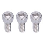 Shanrya Altıgen vida, 1,0 mm bölme, -70, paslanmaz çelik, alyan vida, M6, taşınabilir, otomobil endüstrisi için, inşaat, model meraklıları, amatör işleri için (M6*35)