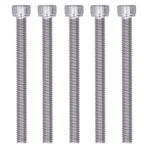 Shanrya Altıgen vida, 1,0 mm bölme, -70, paslanmaz çelik, alyan vida, M6, taşınabilir, otomobil endüstrisi için, inşaat, model meraklıları, amatör işleri için (M6*50)