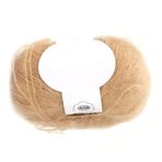 Shanrya Angora Mohair yün ipliği, yumuşak tüy önleyici, büzülmeye karşı önleyici, şallar için şapkalar için koltuk minderi, kazak ayakkabıları için (18 haki)