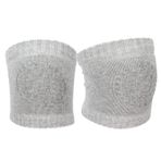 Shanrya Emekleme Dizlikleri, 2ps Bebek Diz Koruyucuları Silikon Bebek için Bebek için Dışarı Çıkmak için Çocuk için Seyahat için(gri)