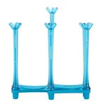 Shanrya Ichiias Bardak tutucu Cup Drying Rack Stand Plastik Su Gideri Kuru Organizatör Şişe için (Mavi)