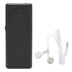 Shanrya Küçük MP3 Çalar, USB Şarjı Kayıpsız Ses Mini Müzik Çalar Desteği 64G Hafıza Kartı Öğrenciler Için Uzun Ömürlü Çalışma Seyahat Için (Siyah)