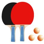 Shanrya Masa Tenisi Raketi, Masa Topu Kürek Ahşap saplı Profesyonel Rahat el Spor Salonu Için 2 Adet Hissediyorum