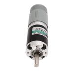 Shanrya Mini Elektrik Motoru, 24 V 15 W Kolay Kurulum DC Dişli Motor Değiştirme Için Sağlam Bakır Düşük Gürültü Siyah Gümüş (10 dev/dak)