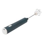 Shanrya Mini Elektrikli Karıştırıcı, Otomatik 2 Yumurta Çırpıcı Kafalı Ev Akülü Paslanmaz Çelik Mini Elektrikli Yumurta Çırpıcı (Siyahımsı yeşil)