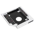 Shanrya Sabit disk kutusu, alüminyum alaşımdan bilgisayar aksesuarları, ikinci sabit disk -Caddy SATA sabit disk, dizüstü bilgisayar için (12,7 mm)