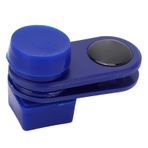 Shanrya Sessiz Havuz İşareti Tebeşir Klipsi, Plastik Ve Mıknatıslı Havuz İşareti Tebeşir Klipsi Kolay Açılır Bilardo Salonları İçin Koruyucu Etki (Mavi)
