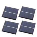 Shanrya Solar Charger, 4PCS Solar Panel Charger, Dağcılık Uzun Yolculuk Kaya Tırmanışı için Kamp