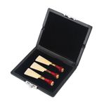 Shanrya Taidda Fagott Schilf Fall, Fagott Reeds Case Hafif Dayanıklı PU Deri Kapak Siyah Fagott Reed Konteyner Box Case 3 adet Fagot severler için kamış