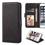 Shantime LG G2 Mini D618 D620 Kılıf, Nakit ve Kart Yuvalı Deri Cüzdan Kılıf Yumuşak TPU Arka Kapak Mıknatıslı Kapaklı Kılıf LG G2 Mini D618 D620 (Siyah)