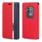 Shantime Motorola Moto One Zoom Kılıf, Moda Çok Renkli Manyetik Kapatma Deri Kapaklı Kılıf Motorola One Pro için Kart Tutuculu (6,34 inç)