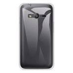 Shantime Samsung Galaxy Ace 4 Kılıf, Yumuşak TPU Arka Kapak Darbeye Dayanıklı Silikon Tampon Parmak İzi Önleyici Tam Gövde Koruyucu Kılıf Kapak Samsung Galaxy Ace 4 LTE G313 (4,00 İnç) için (Şeffaf)