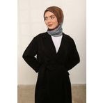 ShantuQ Mürdüm/Yeşil Dijital Renk Geçiş Soft Eşarp