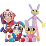 Shanyue Sihirli Sayılar Sirk Peluş Oyuncak 4'lü Set, Tv Hayranları Için Pomni Peluş Oyuncak, Jax ve Pomni Peluş Oyuncak (Yurt Dışından) - Çok Renkli