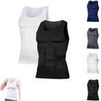 Shapeluv Tank Top Men, Shaperluv Tank 2.0 Mens Big and Tall, Plus Size Body Shaper Compression Vest(2pcs-b,2X-Large)