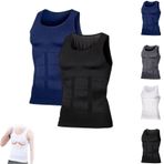 Shapeluv Tank Top Men, Shaperluv Tank 2.0 Mens Big and Tall, Plus Size Body Shaper Compression Vest(2pcs-d,2X-Large)