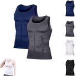 Shapeluv Tank Top Men, Shaperluv Tank 2.0 Mens Big and Tall, Plus Size Body Shaper Compression Vest(2pcs-f,X-Large)